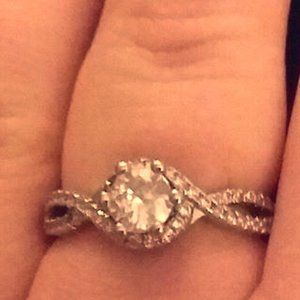 Twisted Vintage Cubic Zirconia Ring 7